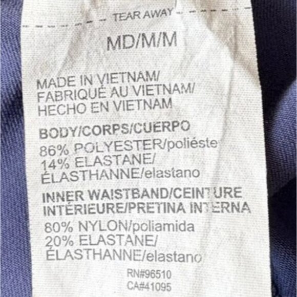 Under Armour Chalk Dark Blue Leggings Size M 21" Inseam - Picture 3 of 4